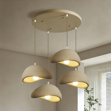 BRILAGI - Kábeles csillár WABI SABI 4xE27/60W/230V bézs