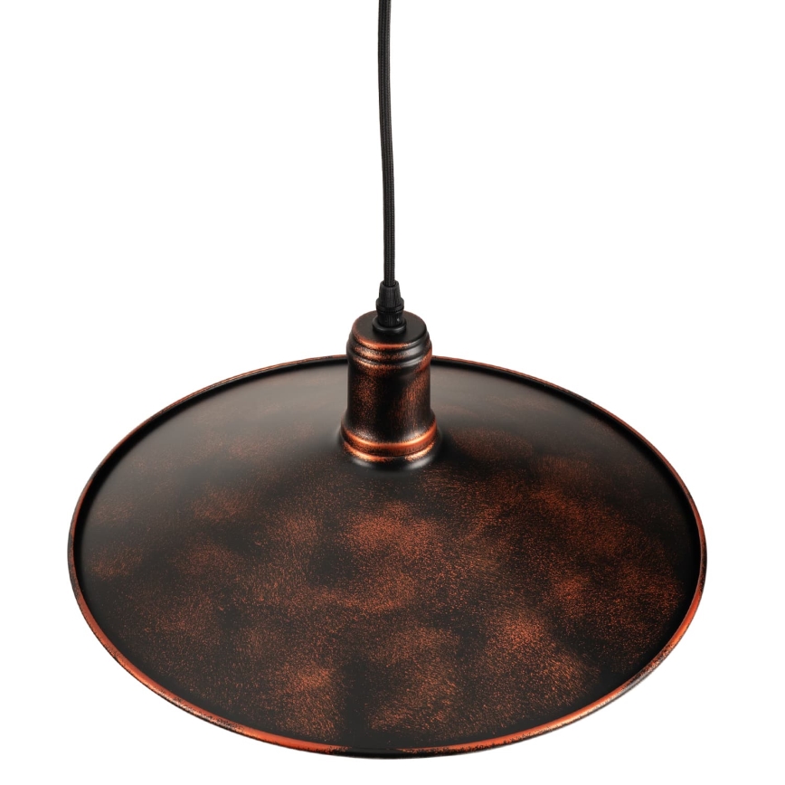 BRILAGI - Kábeles függeszték FORGE 1xE27/60W/230V, átm. 36 cm, patina/réz