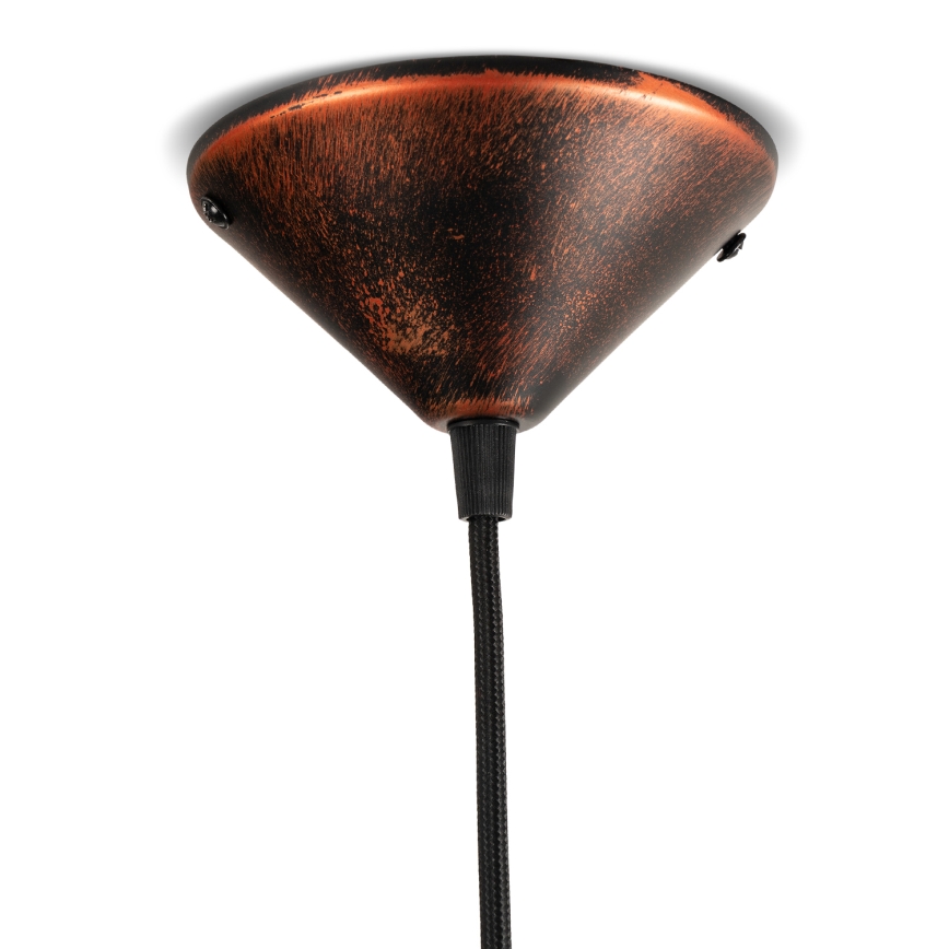BRILAGI - Kábeles függeszték FORGE 1xE27/60W/230V, átm. 36 cm, patina/réz