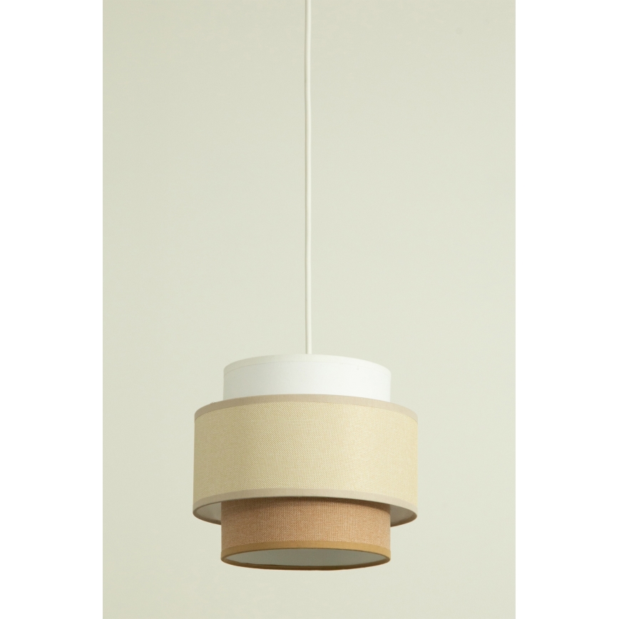 Brilagi - Kábeles függeszték RESNA 1xE27/60W/230V átm. 20 cm krémszínű/bézs