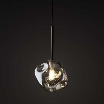 Brilagi - Kábeles függeszték VULCANO 1xG9/8W/230V átm. 15 cm bronz/füstös bézs