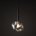 Brilagi - Kábeles függeszték VULCANO 1xG9/8W/230V átm. 15 cm bronz/füstös bézs