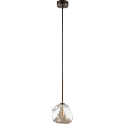 Brilagi - Kábeles függeszték VULCANO 1xG9/8W/230V átm. 15 cm bronz/füstös bézs
