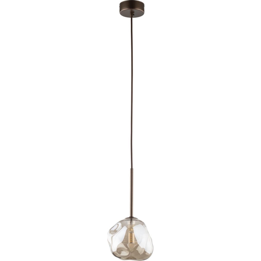Brilagi - Kábeles függeszték VULCANO 1xG9/8W/230V átm. 15 cm bronz/füstös bézs