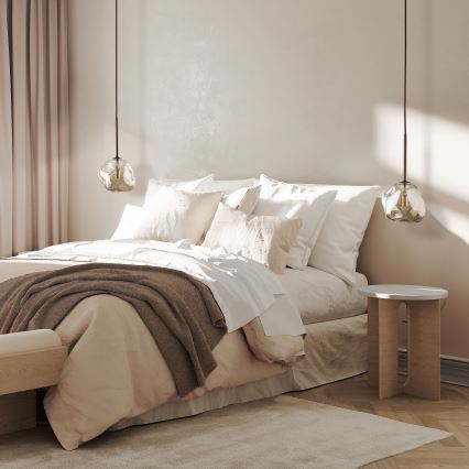 Brilagi - Kábeles függeszték VULCANO 1xG9/8W/230V átm. 15 cm bronz/füstös bézs