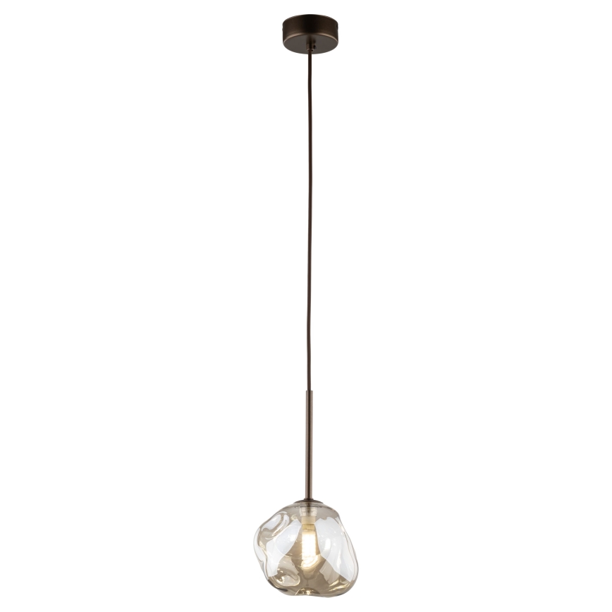 Brilagi - Kábeles függeszték VULCANO 1xG9/8W/230V átm. 15 cm bronz/füstös bézs