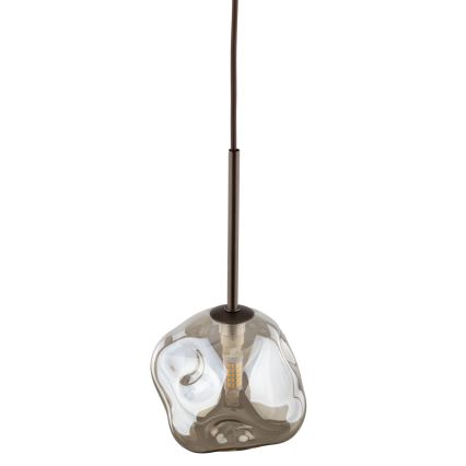 Brilagi - Kábeles függeszték VULCANO 1xG9/8W/230V átm. 15 cm bronz/füstös bézs