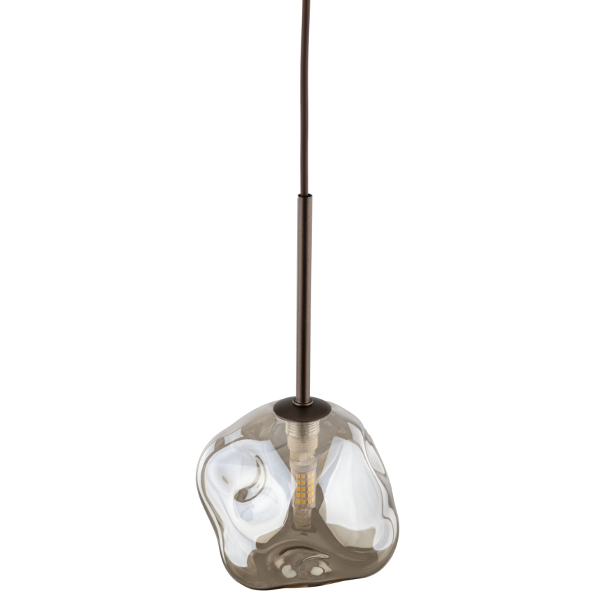 Brilagi - Kábeles függeszték VULCANO 1xG9/8W/230V átm. 15 cm bronz/füstös bézs