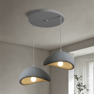 BRILAGI - Kábeles függeszték WABI SABI 2xE27/60W/230V szürke