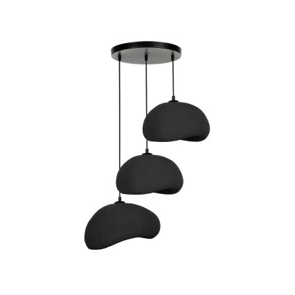 Brilagi - Kábeles függeszték WABI SABI 3xE27/40W/230V, átm. 60 cm, fekete