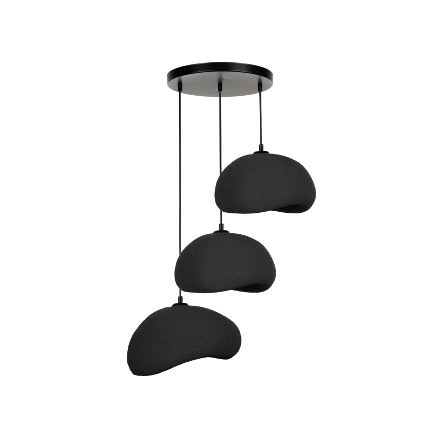 Brilagi - Kábeles függeszték WABI SABI 3xE27/40W/230V, átm. 60 cm, fekete