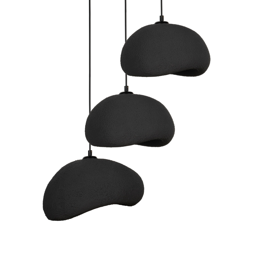 Brilagi - Kábeles függeszték WABI SABI 3xE27/40W/230V, átm. 60 cm, fekete