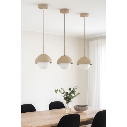 Brilagi - Kábeles függőlámpa COSMO 1xE27/60W/230V, Ø 18 cm, bézs/arany