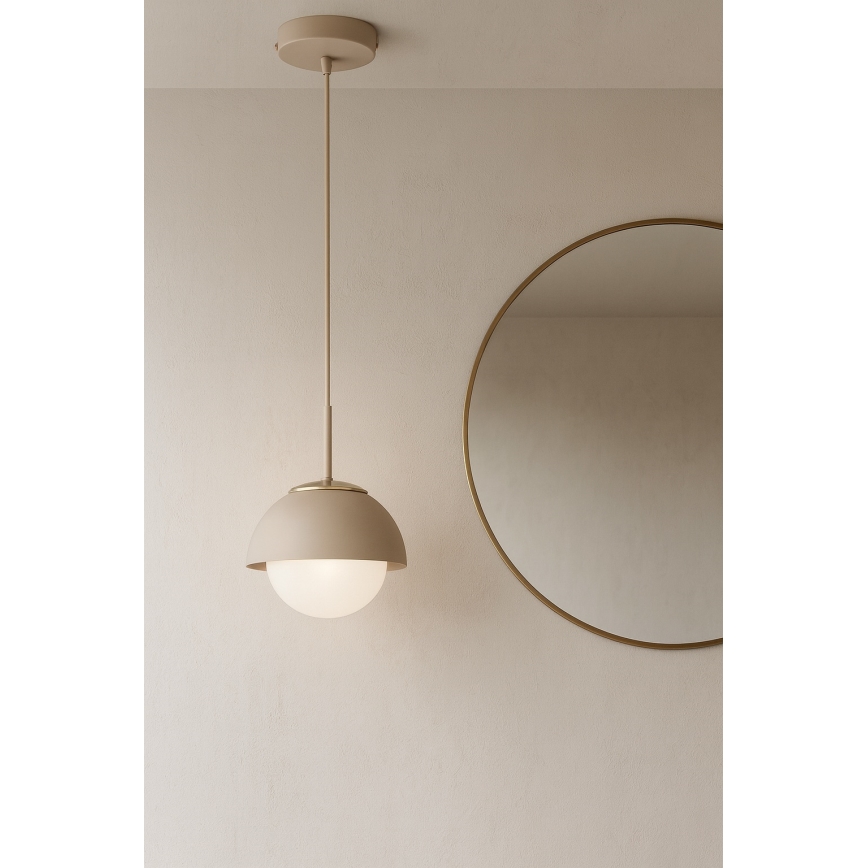 Brilagi - Kábeles függőlámpa COSMO 1xE27/60W/230V, Ø 18 cm, bézs/arany