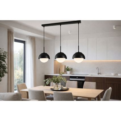 BRILAGI - Kábeles függőlámpa COSMO 3xE27/60W/230V fekete