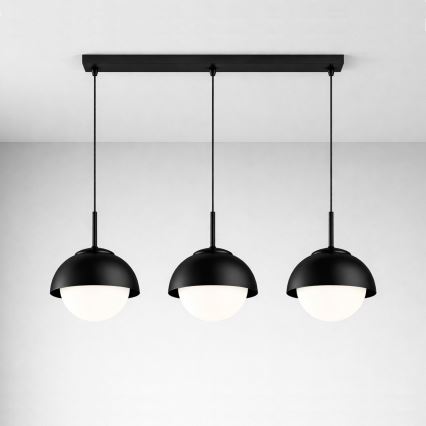 BRILAGI - Kábeles függőlámpa COSMO 3xE27/60W/230V fekete