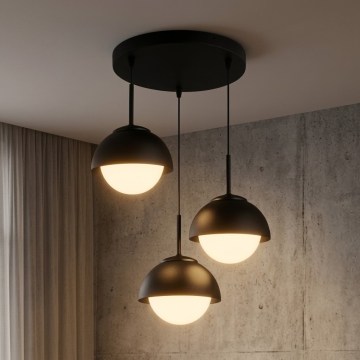 BRILAGI - Kábeles függőlámpa COSMO 3xE27/60W/230V fekete