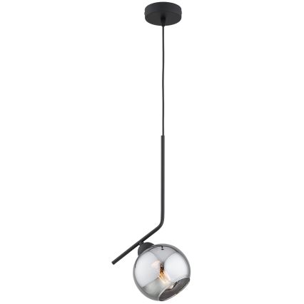 Brilagi - Kábeles függőlámpa DIOR 1xE27/60W/230V fekete/füstszürke