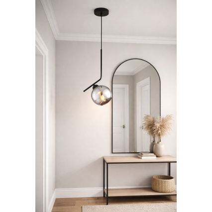 Brilagi - Kábeles függőlámpa DIOR 1xE27/60W/230V fekete/füstszürke