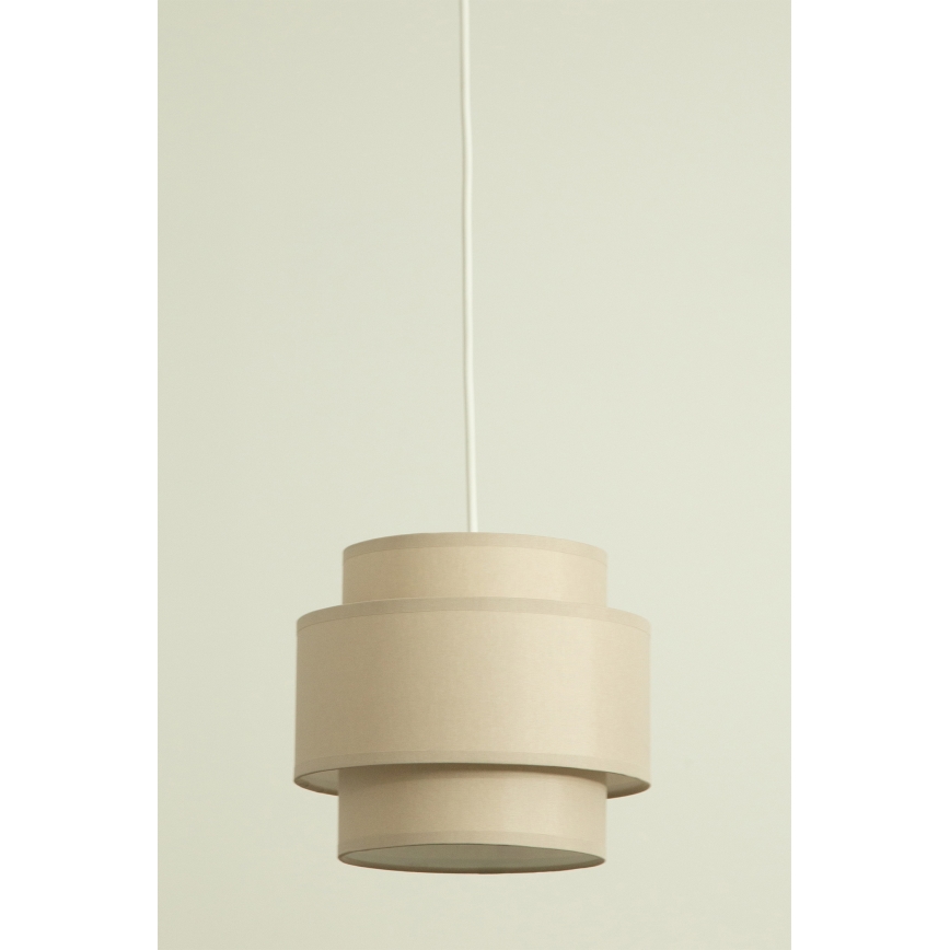 Brilagi - Kábeles függőlámpa RESNA 2xE27/60W/230V, átm. 30 cm, bézs