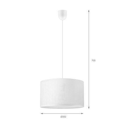 Brilagi - Kábeles függőlámpa SIRIJA MODERN 1xE27/60W/230V Ø 35 cm fehér