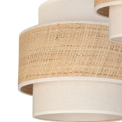 Brilagi - Kábeles függőlámpa SPACE 3xE27/60W/230V átm. 40 cm bézs/krém