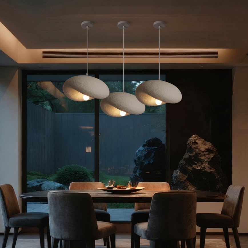 BRILAGI - Kábeles függőlámpa WABI SABI 1x E27/60W/230V Ø 40 cm fehér