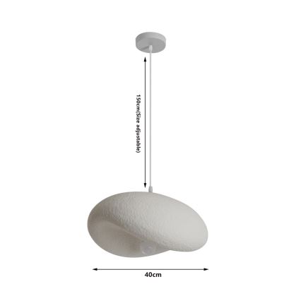 BRILAGI - Kábeles függőlámpa WABI SABI 1x E27/60W/230V Ø 40 cm fehér