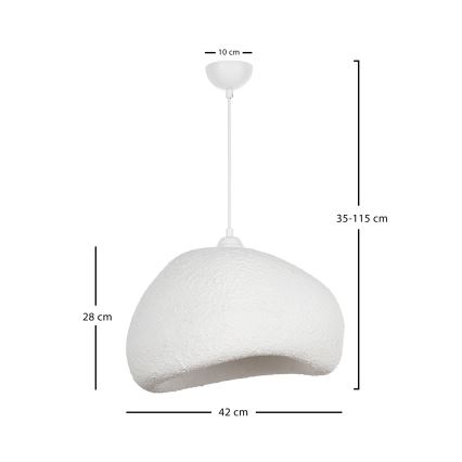 Brilagi - Kábeles függőlámpa WABI SABI 1xE27/40W/230V, átm. 42 cm, fehér