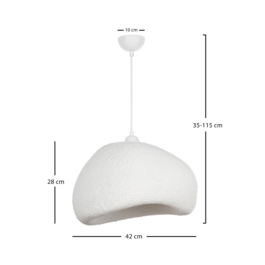 Brilagi - Kábeles függőlámpa WABI SABI 1xE27/40W/230V, átm. 42 cm, fehér