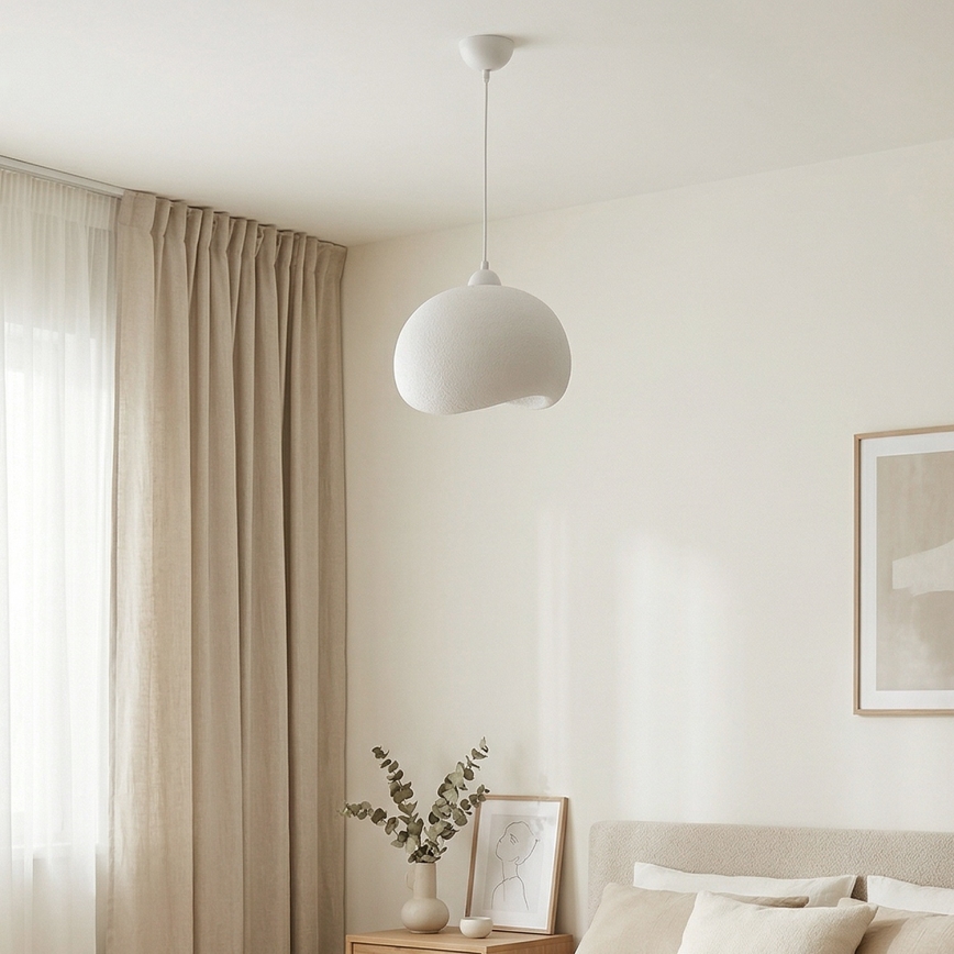 Brilagi - Kábeles függőlámpa WABI SABI 1xE27/40W/230V Ø 34 cm fehér
