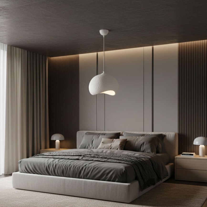 Brilagi - Kábeles függőlámpa WABI SABI 1xE27/40W/230V Ø 34 cm fehér