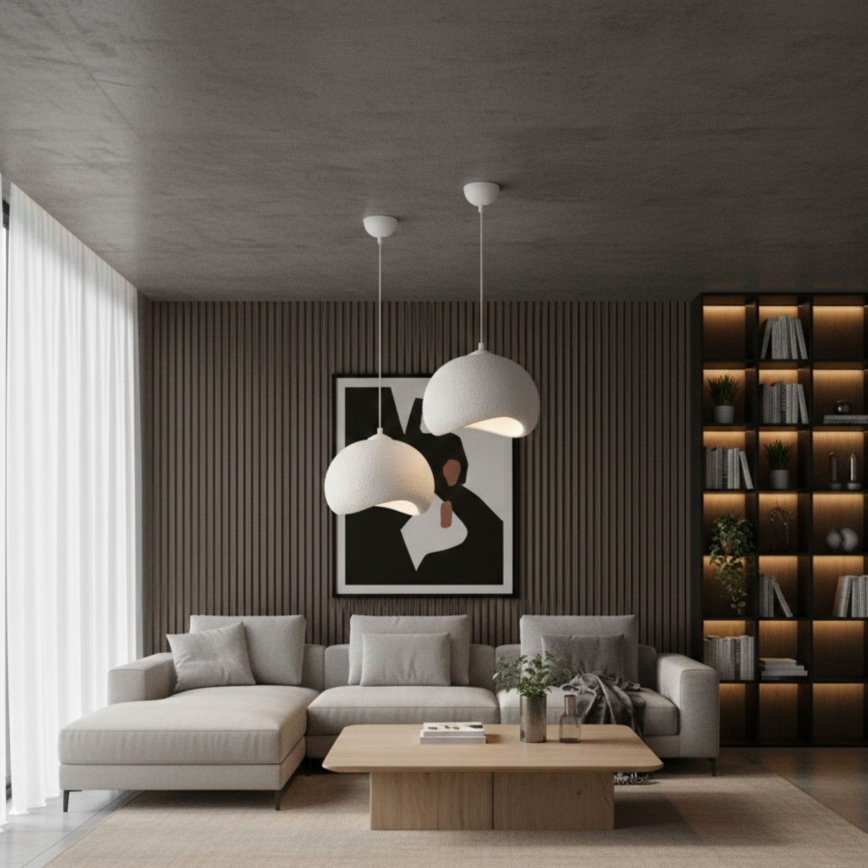 Brilagi - Kábeles függőlámpa WABI SABI 1xE27/40W/230V Ø 34 cm fehér