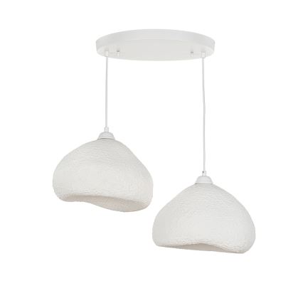Brilagi - Kábeles függőlámpa WABI SABI 2xE27/40W/230V átm. 45 cm fehér