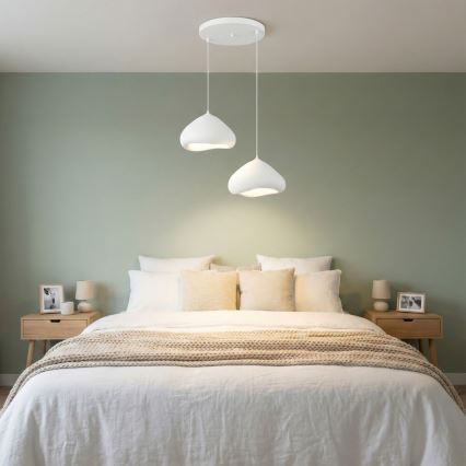 Brilagi - Kábeles függőlámpa WABI SABI 2xE27/40W/230V átm. 45 cm fehér