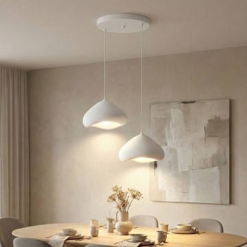 Brilagi - Kábeles függőlámpa WABI SABI 2xE27/40W/230V átm. 45 cm fehér