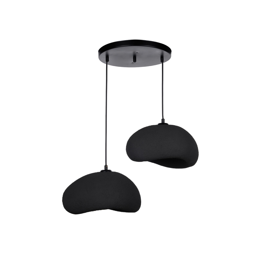 Brilagi - Kábeles függőlámpa WABI SABI 2xE27/40W/230V átm. 60 cm fekete