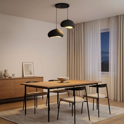 Brilagi - Kábeles függőlámpa WABI SABI 2xE27/40W/230V átm. 60 cm fekete
