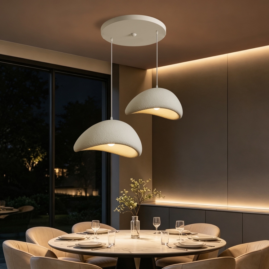 BRILAGI - Kábeles függőlámpa WABI SABI 2xE27/60W/230V fehér