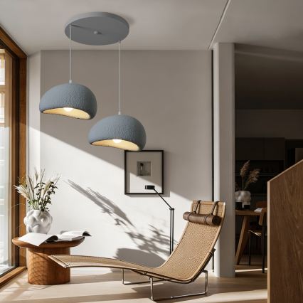 BRILAGI - Kábeles függőlámpa WABI SABI 2xE27/60W/230V szürke