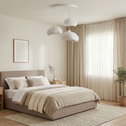 Brilagi - Kábeles függőlámpa WABI SABI 3xE27/40W/230V átm. 60 cm fehér