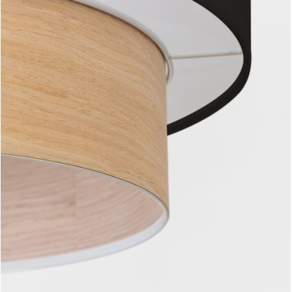 Brilagi - Kábeles LED csillár CERIA 1xE27/40W/230V Ø 50 cm fekete/bézs