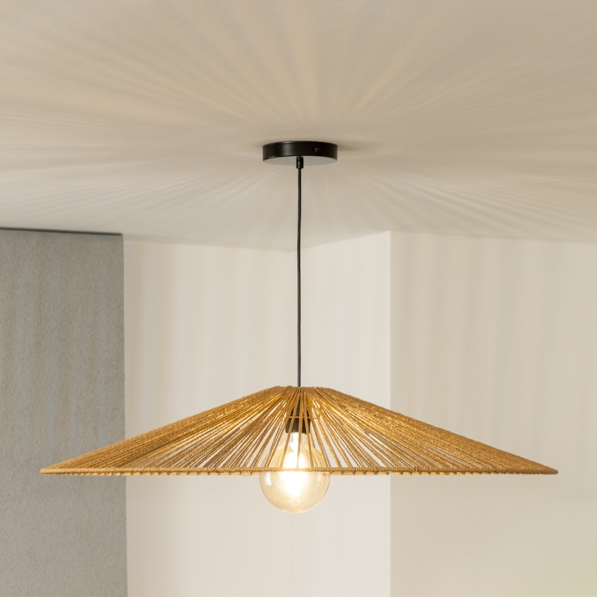 Brilagi - kábeles LED csillár CERIA BOHO 1xE27/40W/230V átmérő 90 cm barna