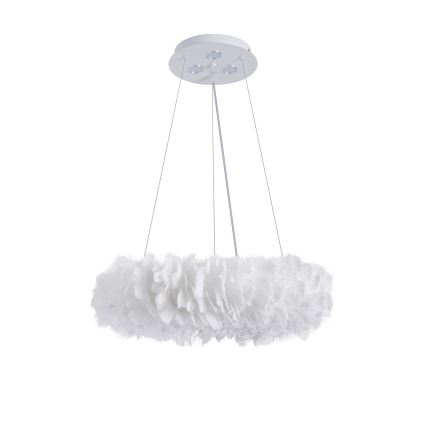 Brilagi - kábeles LED csillár FEATHER 3xE27/40W/230V + 3xLED/3W átm. 40 cm fehér