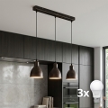 Brilagi - kábeles LED csillár RIDDY 3xE27/60W/230V réz/patina