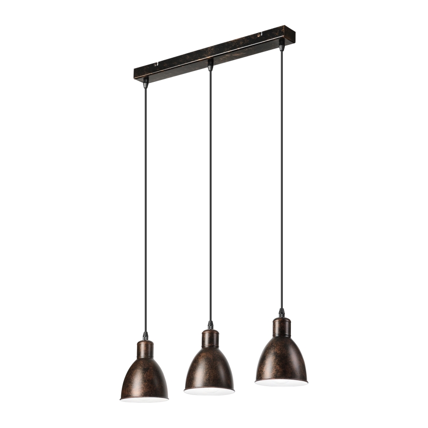 Brilagi - kábeles LED csillár RIDDY 3xE27/60W/230V réz/patina