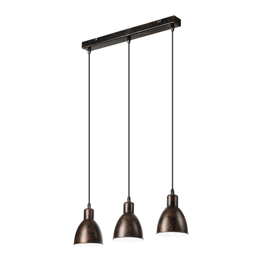 Brilagi - kábeles LED csillár RIDDY 3xE27/60W/230V réz/patina