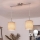 Brilagi - kábeles LED függeszték NUBILA 2xE27/60W/230V világosbarna
