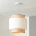 Brilagi - Kábeles LED függőlámpa CERIA 1xE27/40W/230V, átm. 30 cm, bézs/fehér