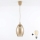 Brilagi - kábeles LED függőlámpa RETRO GLASS 1x E27/60W/230V átm. 17 cm bézs/füstös bézs
